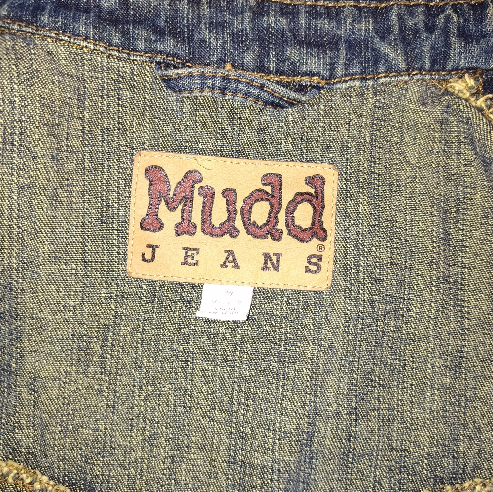 Y2K 2000's Mudd Double-Breasted Blue Jean Jacket - Picture 2 of 9